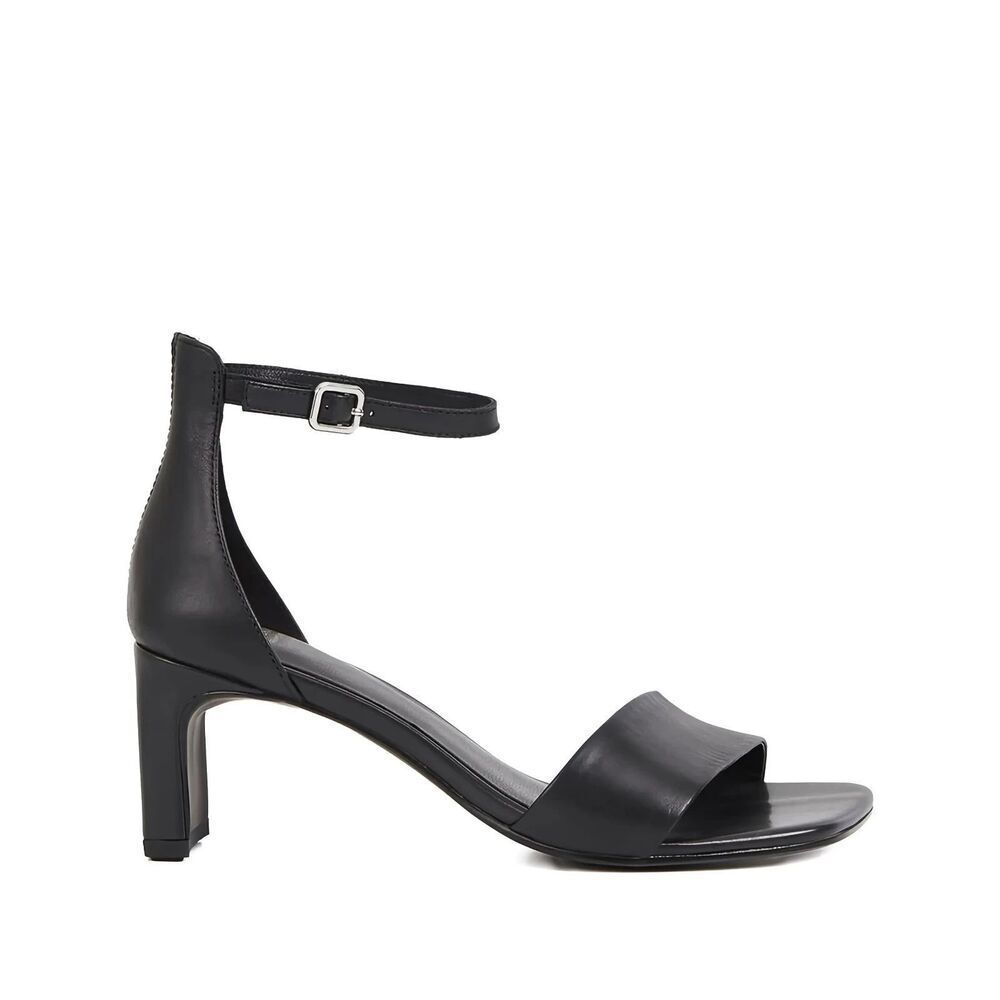 New Vagabond Shoemakers 75MM Ankle-Strap Sandals Black Leather Size 40 US 10